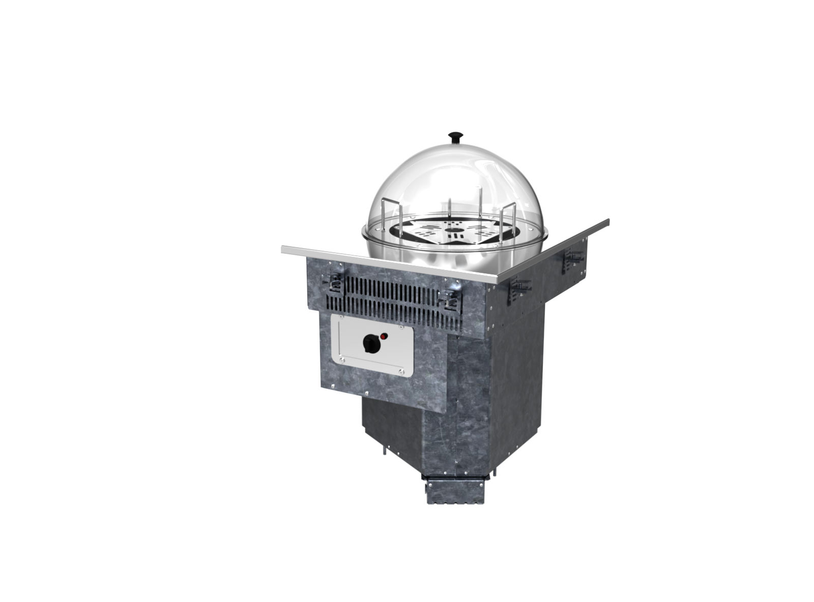 Прилавок диспенсер для тарелок тепловой встраиваемый RD20D Drop In 570x700x886мм