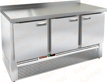 Стол охлаждаемый с полимерным покрытием (RAL 7004)  HICOLD  GNE 111/TN W