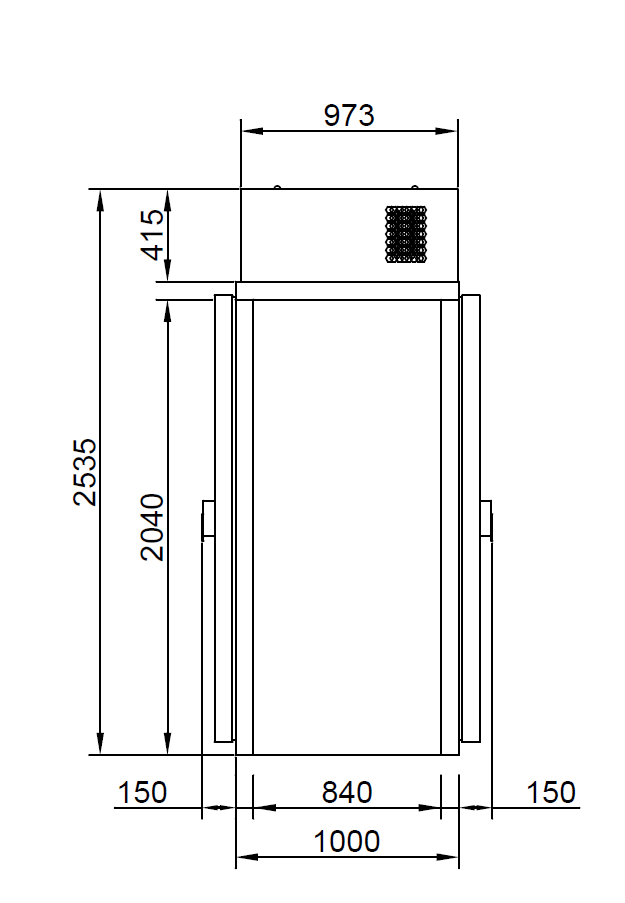 КХН-1,44 Minicella MM 2 двери без пола