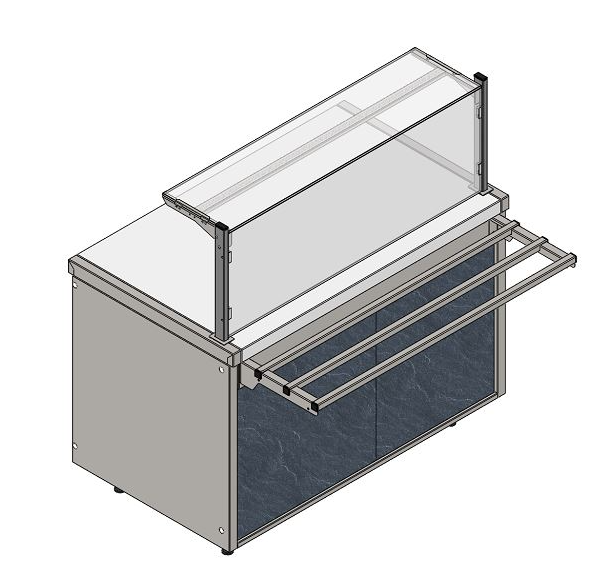 Прилавок c индукционными конфорками RCH11A-IND City 800x700x1255(860)мм