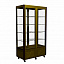 Шкаф холодильный D4 VM 800-1 (R800C Сarboma Люкс) (0109-0102 (коричн-золот) 2 дв,решетки)
