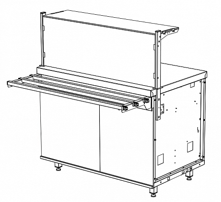 Прилавок с тепловой поверхностью RCH11A City 800x700x1255(860)мм