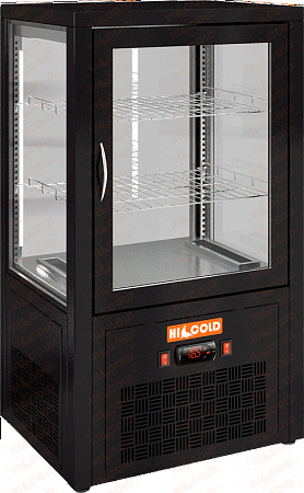 Настольная вертикальная холодильная витрина HICOLD VRC 70