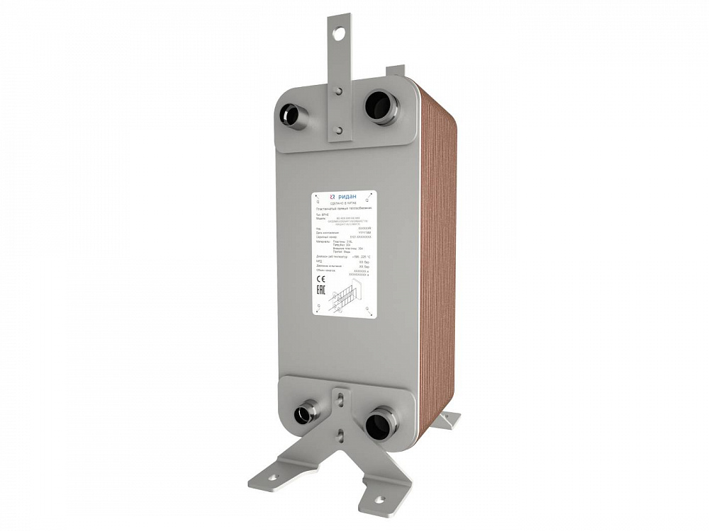BPHE_RD-200-100-3,0-L-Q3Q4(H3''1/8)/H1H2(L3)/8-M10*25 Теплообменник пластинчатый паяный